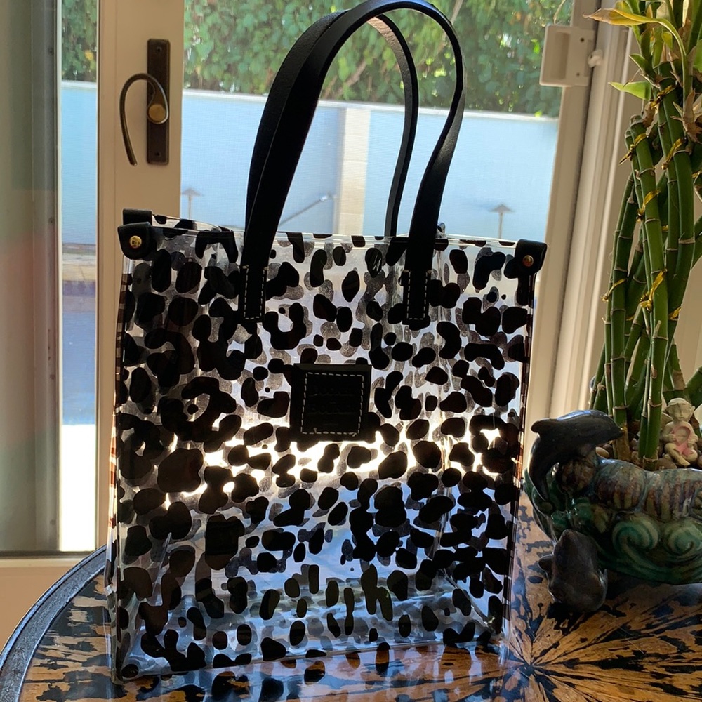 Dooney & Bourke pvc bag w/ leopard print